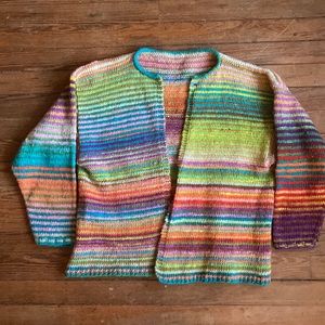 One of a Kind Hand Knit Cardigan